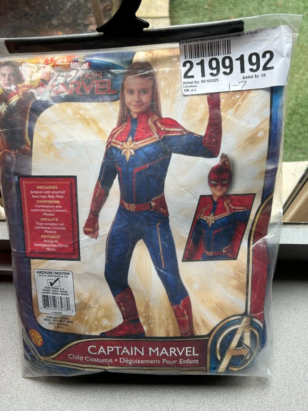 Kid’s Captain Marvel Costume – New